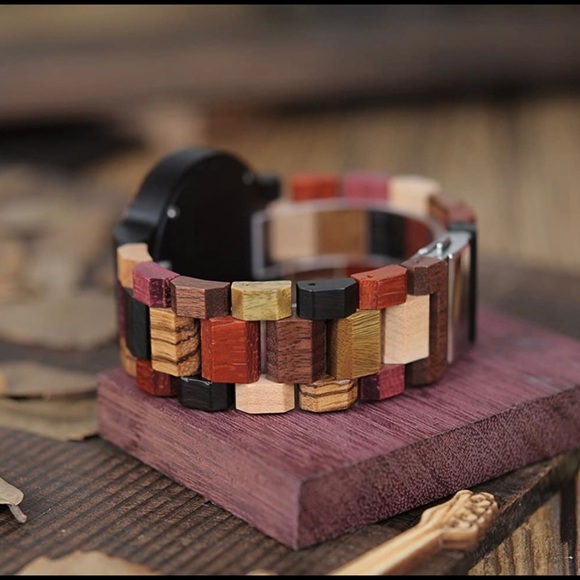 Mens Luxury Natural Colorful Wooden Watch (BRAND NEW) - Picture 4 of 8